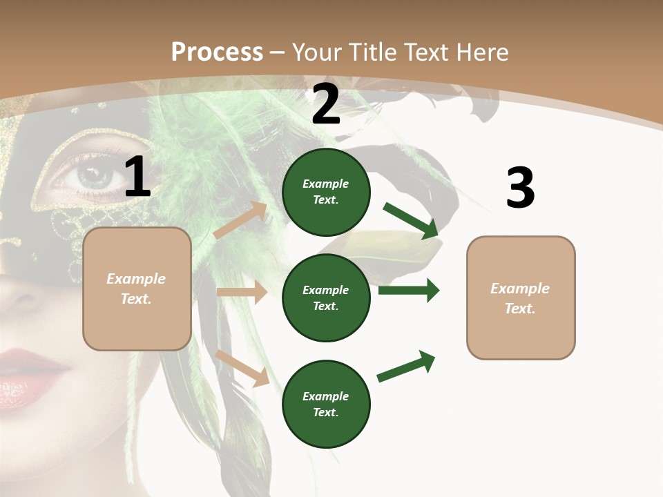 Green Glamour Awe PowerPoint Template