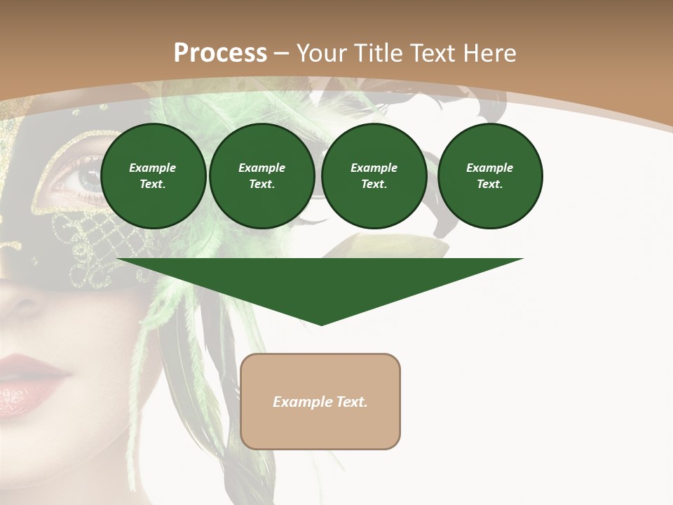 Green Glamour Awe PowerPoint Template