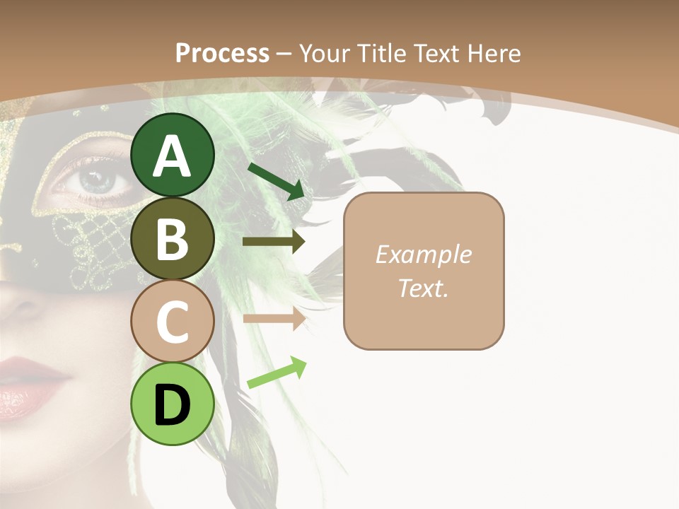 Green Glamour Awe PowerPoint Template