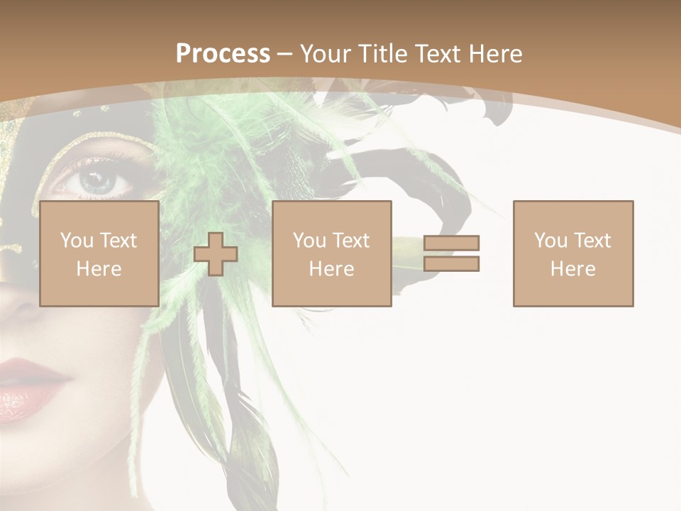 Green Glamour Awe PowerPoint Template