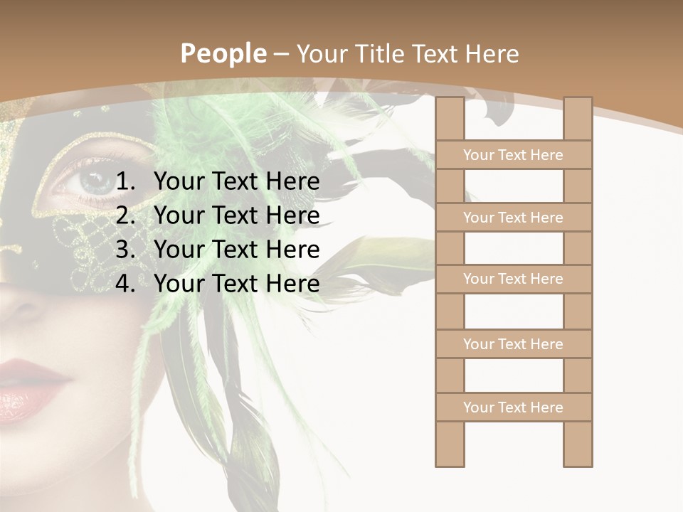 Green Glamour Awe PowerPoint Template
