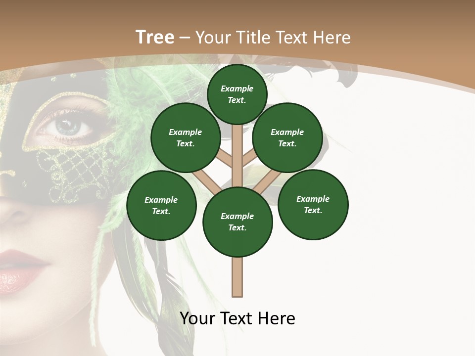Green Glamour Awe PowerPoint Template