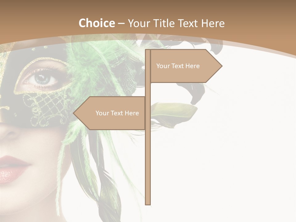 Green Glamour Awe PowerPoint Template