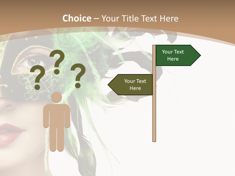 Green Glamour Awe PowerPoint Template