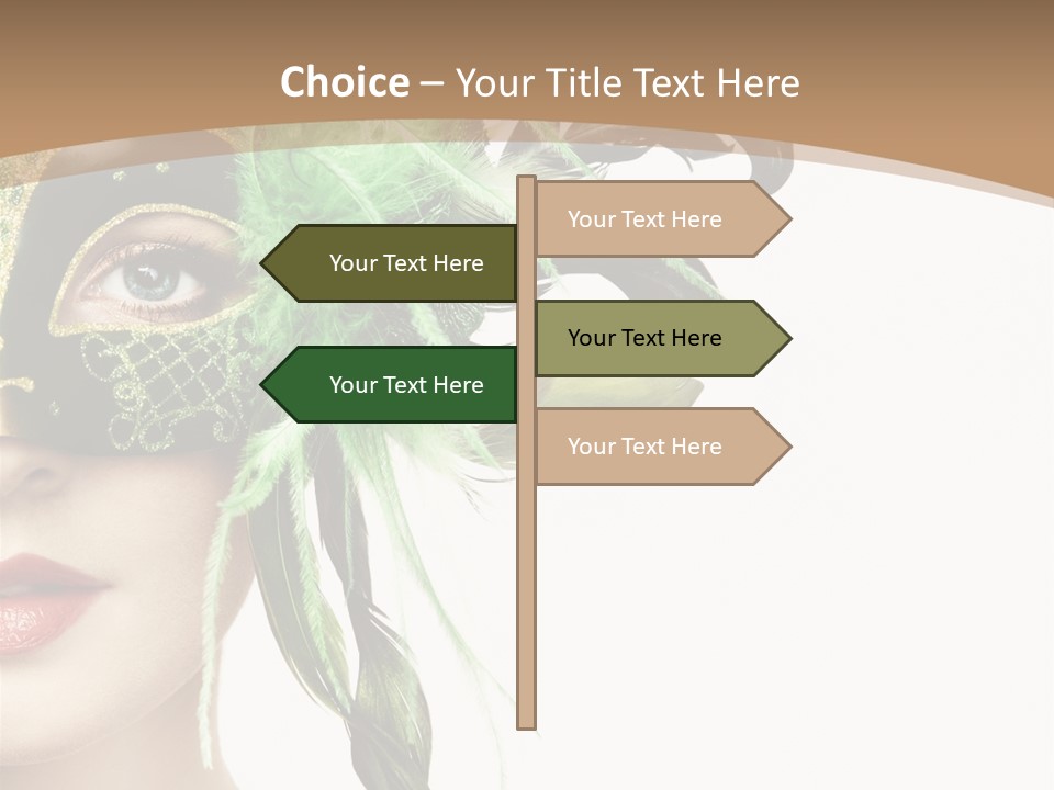 Green Glamour Awe PowerPoint Template