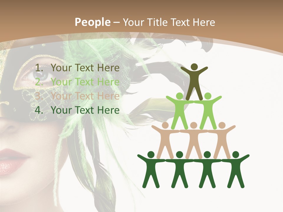 Green Glamour Awe PowerPoint Template