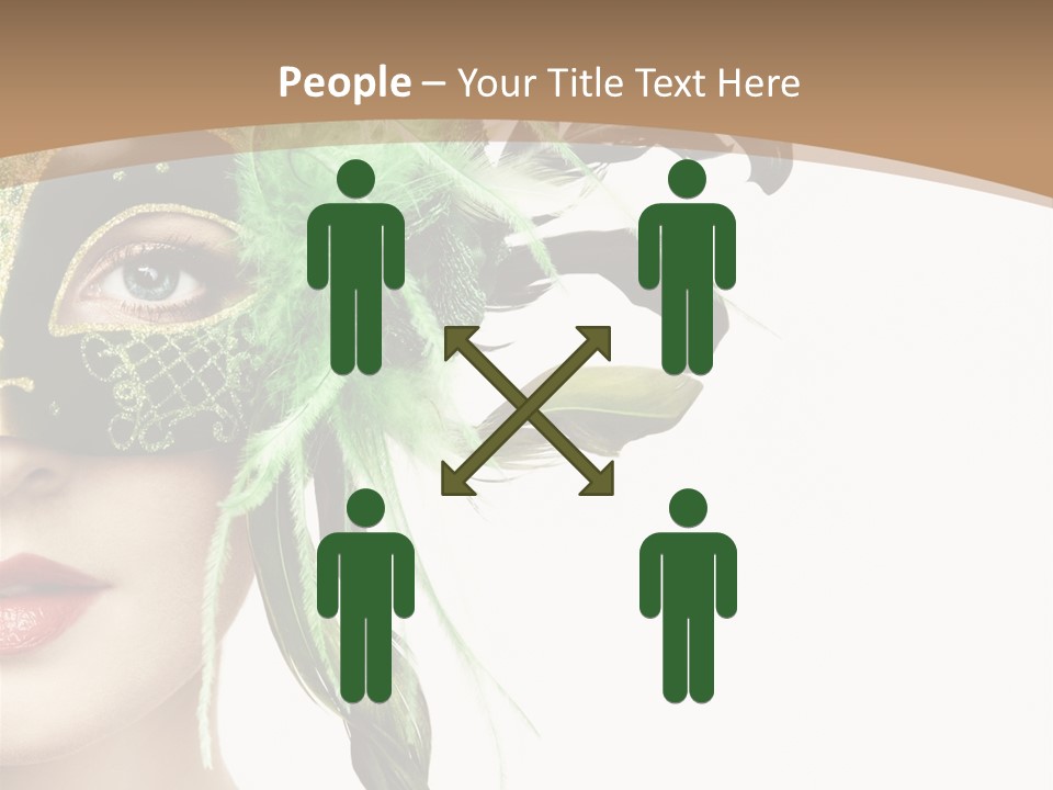 Green Glamour Awe PowerPoint Template