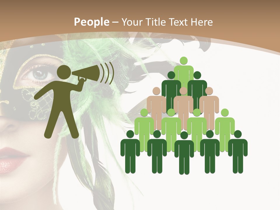 Green Glamour Awe PowerPoint Template