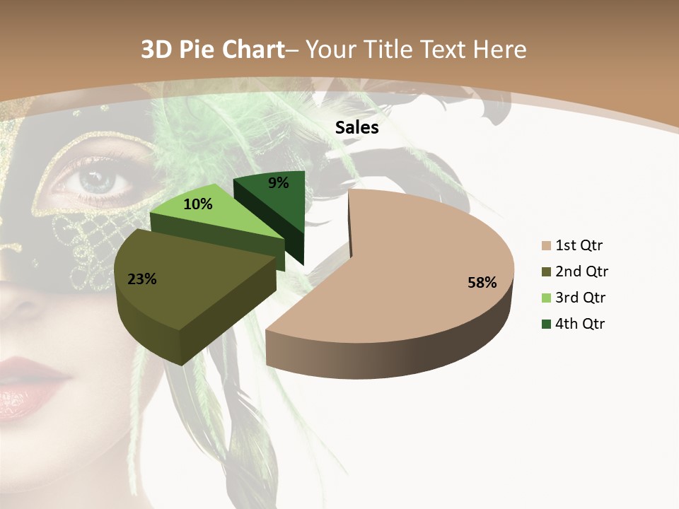 Green Glamour Awe PowerPoint Template