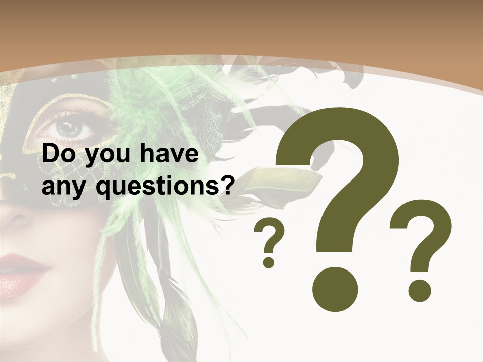 Green Glamour Awe PowerPoint Template