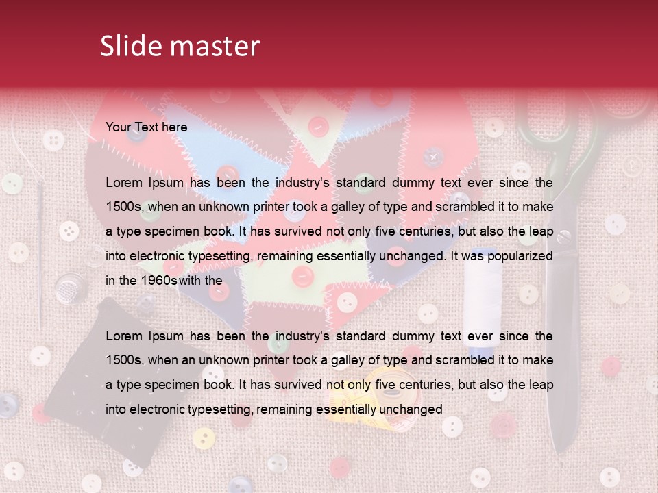 Craft Texture Fashion PowerPoint Template