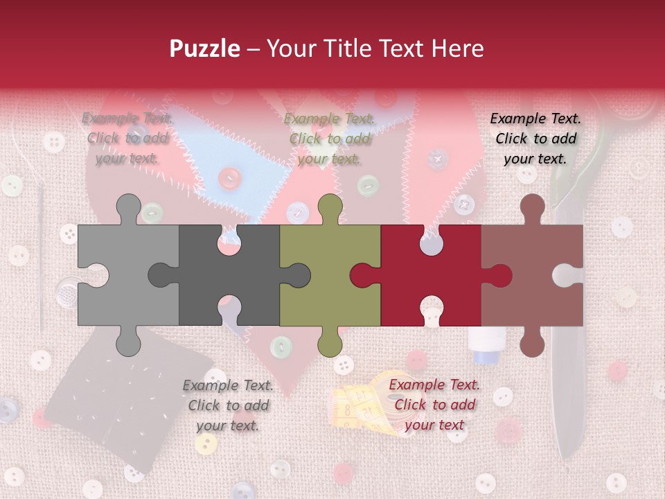 Craft Texture Fashion PowerPoint Template