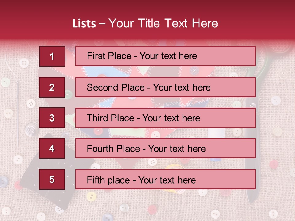 Craft Texture Fashion PowerPoint Template