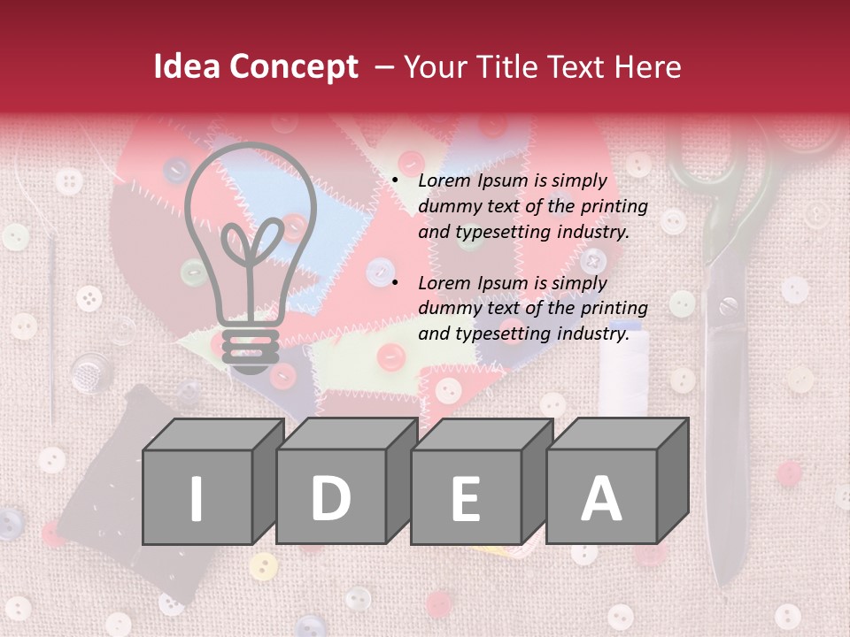 Craft Texture Fashion PowerPoint Template