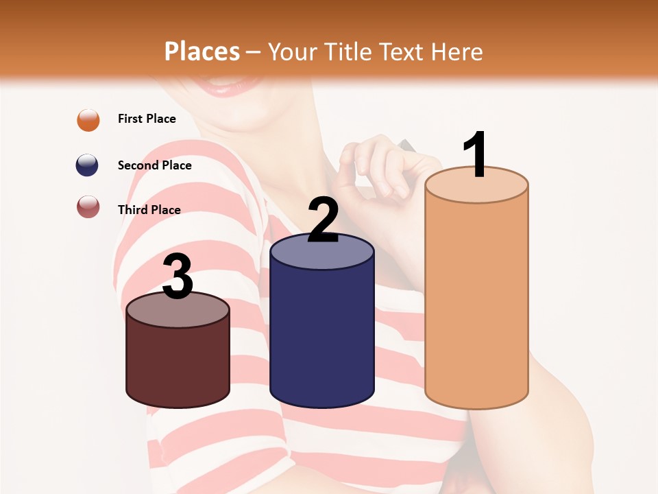 Attractive Brunette Toothy PowerPoint Template