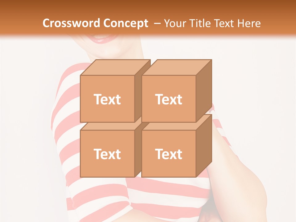 Attractive Brunette Toothy PowerPoint Template