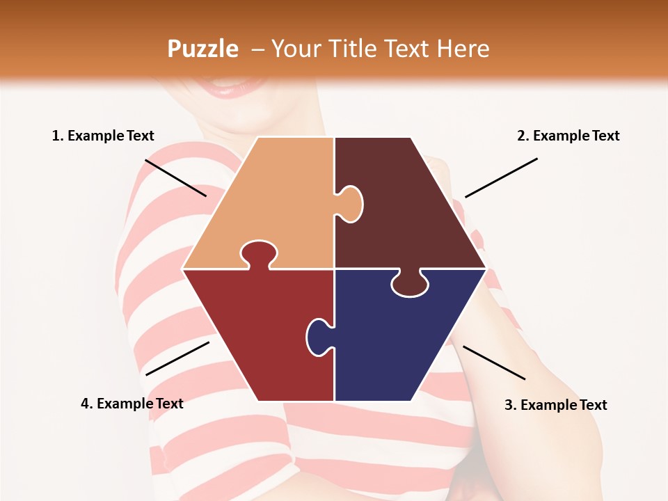 Attractive Brunette Toothy PowerPoint Template