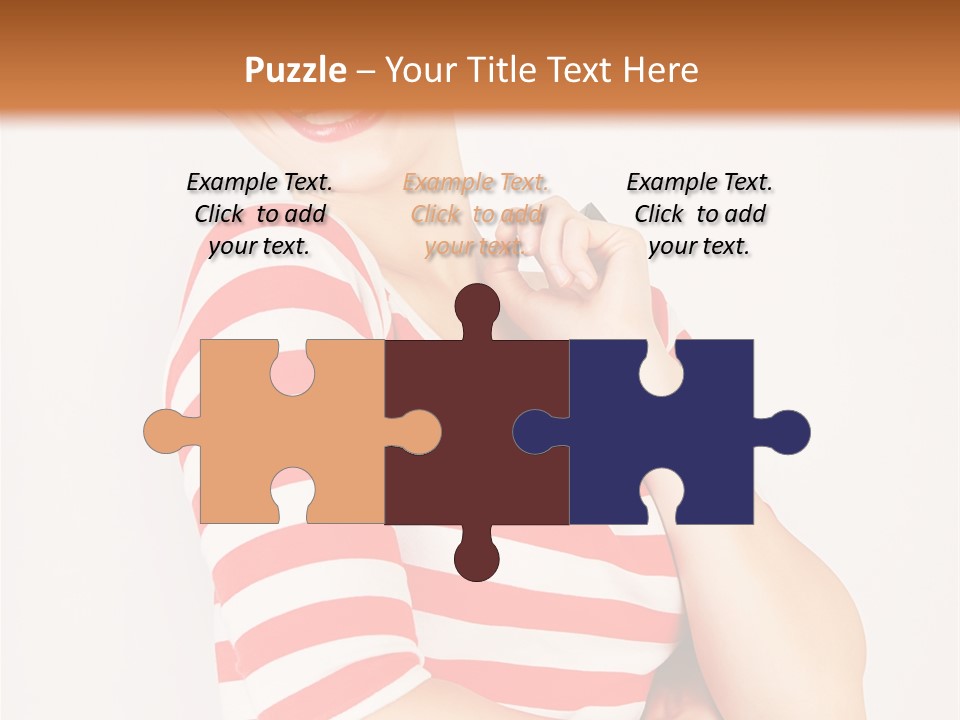 Attractive Brunette Toothy PowerPoint Template