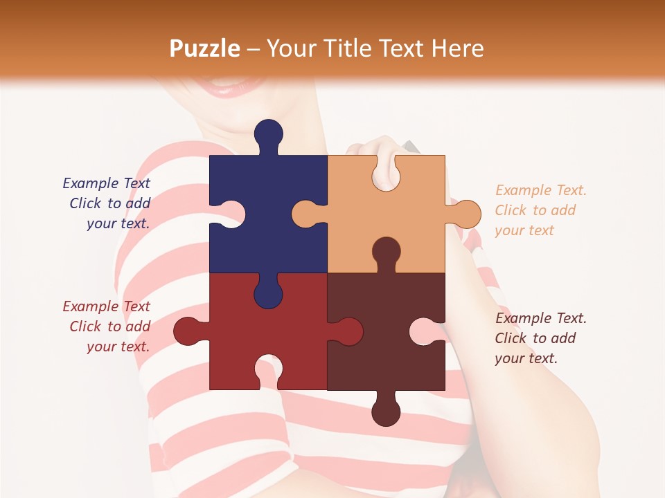 Attractive Brunette Toothy PowerPoint Template