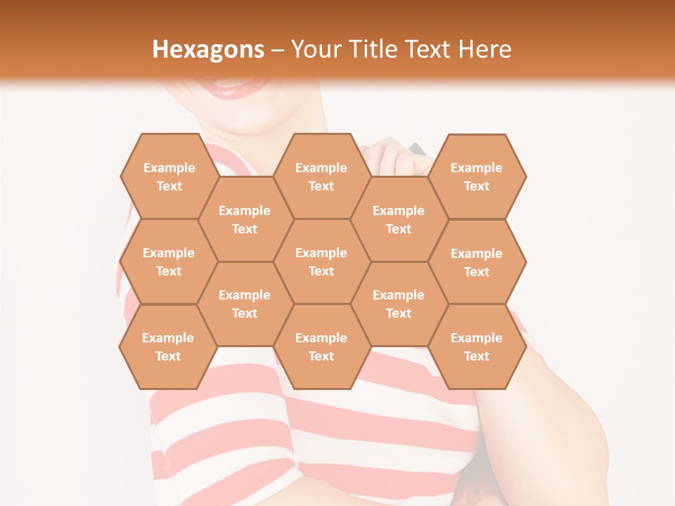 Attractive Brunette Toothy PowerPoint Template