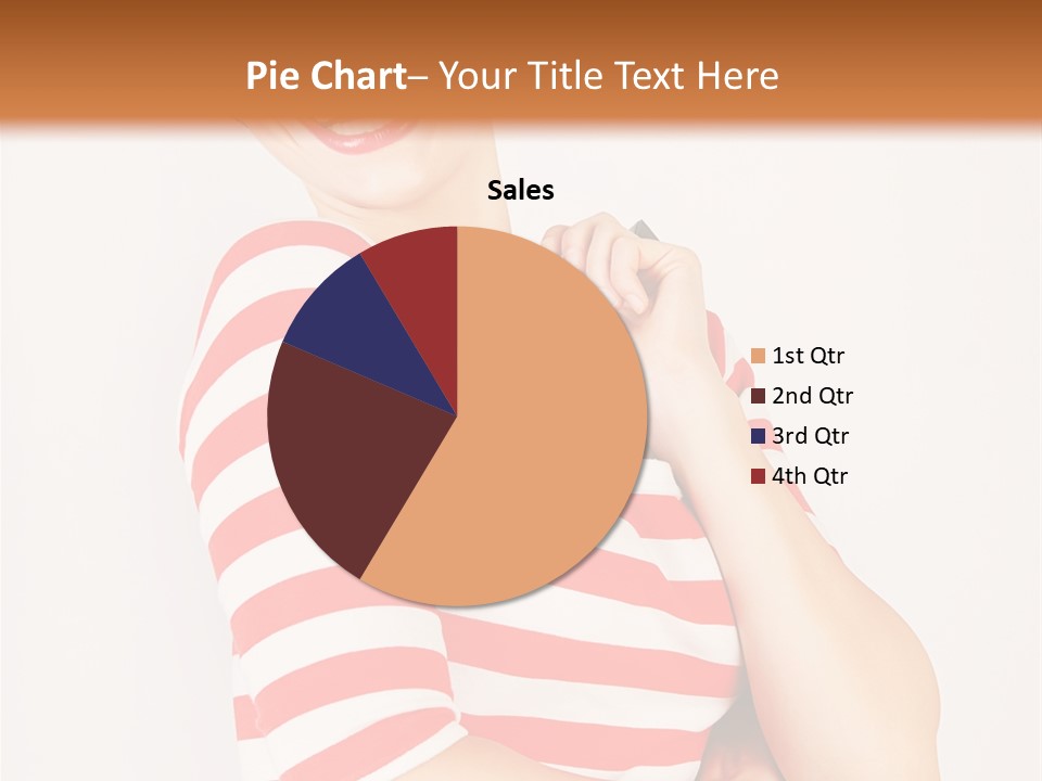 Attractive Brunette Toothy PowerPoint Template