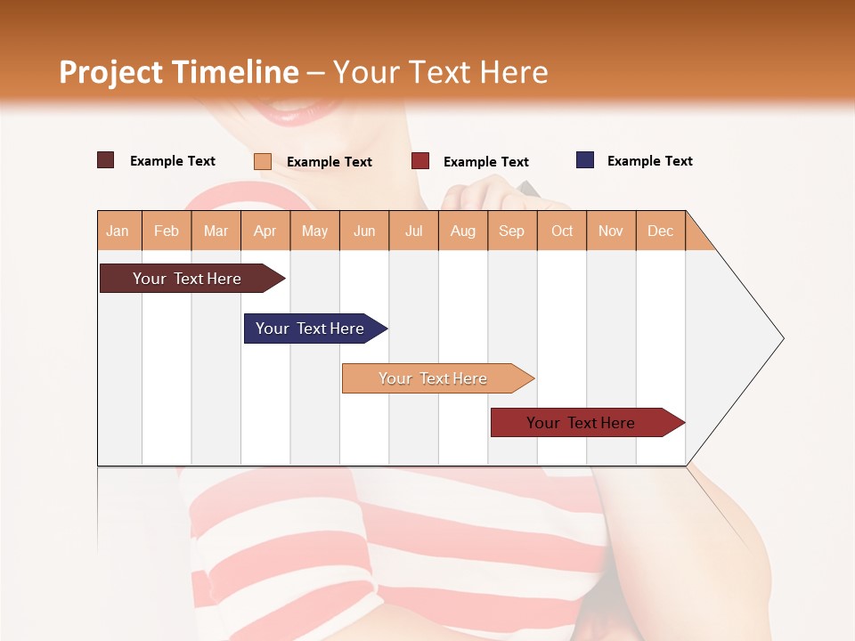 Attractive Brunette Toothy PowerPoint Template