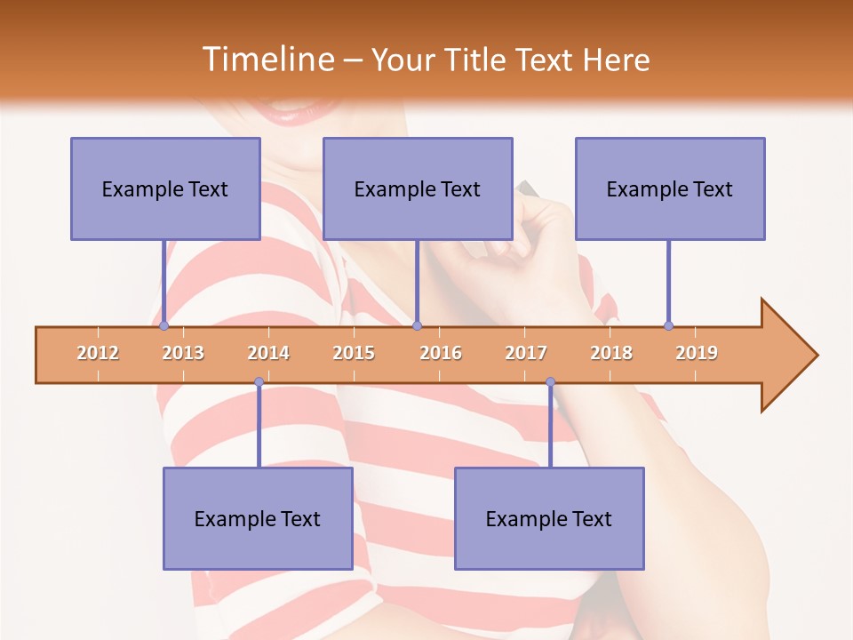 Attractive Brunette Toothy PowerPoint Template