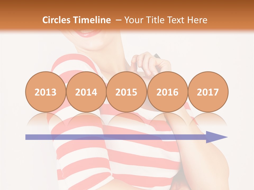 Attractive Brunette Toothy PowerPoint Template