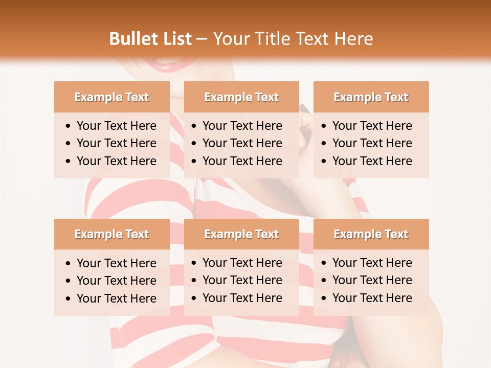 Attractive Brunette Toothy PowerPoint Template