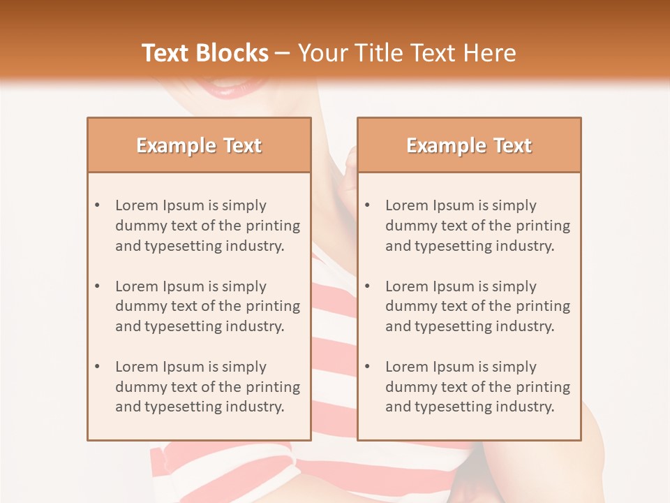 Attractive Brunette Toothy PowerPoint Template