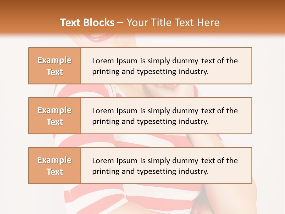 Attractive Brunette Toothy PowerPoint Template