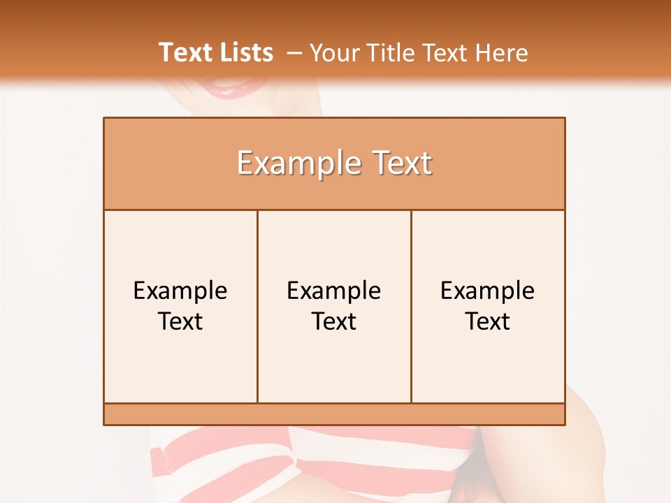 Attractive Brunette Toothy PowerPoint Template