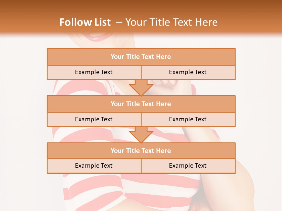 Attractive Brunette Toothy PowerPoint Template