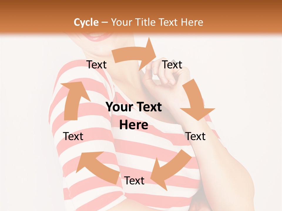 Attractive Brunette Toothy PowerPoint Template