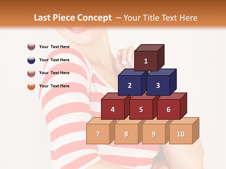 Attractive Brunette Toothy PowerPoint Template