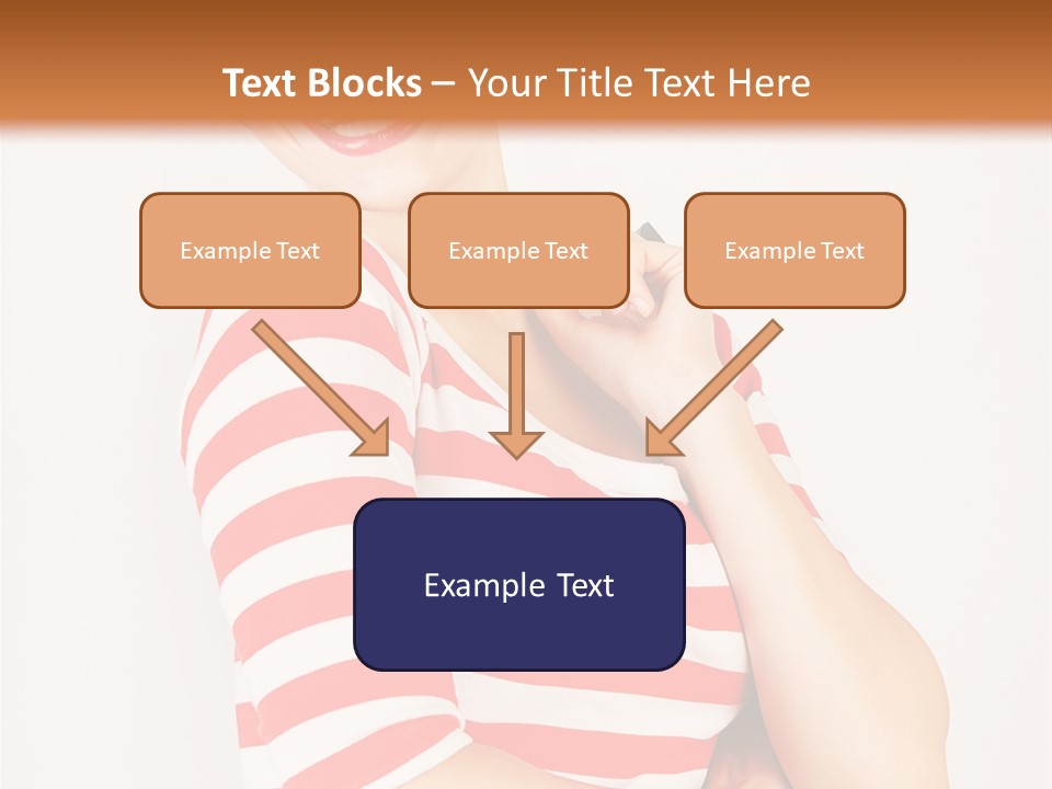 Attractive Brunette Toothy PowerPoint Template