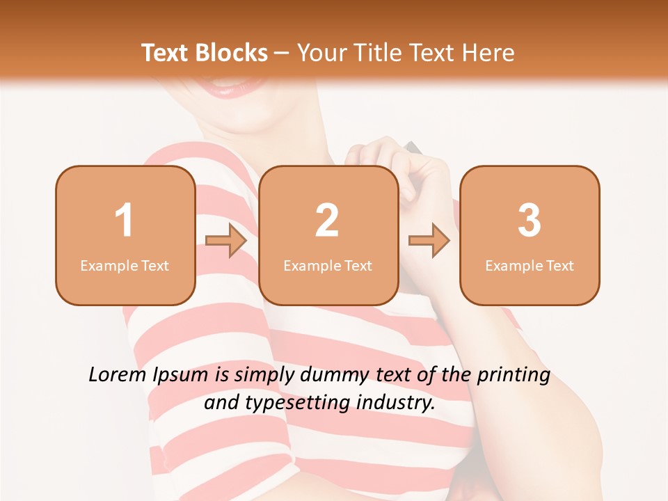 Attractive Brunette Toothy PowerPoint Template