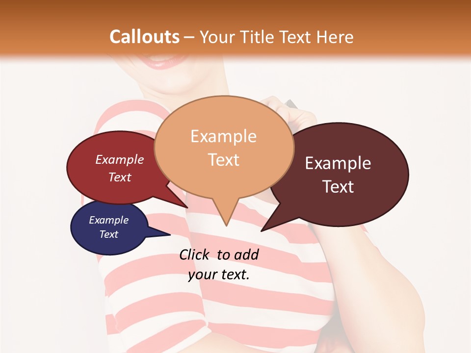 Attractive Brunette Toothy PowerPoint Template