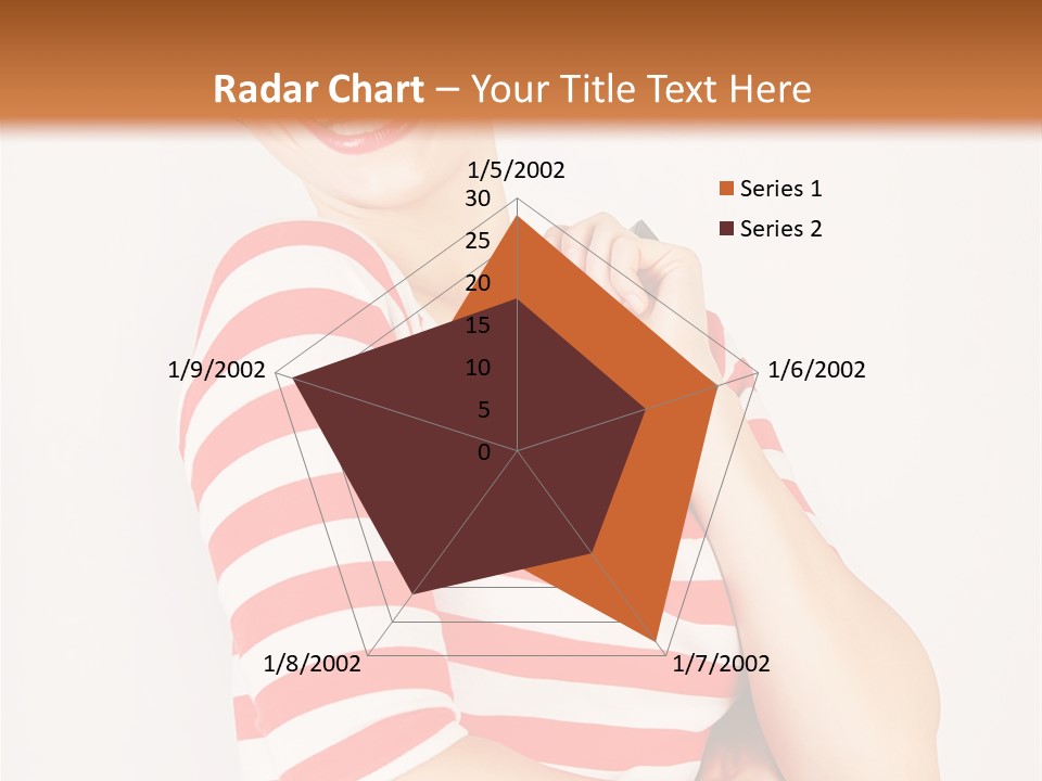 Attractive Brunette Toothy PowerPoint Template