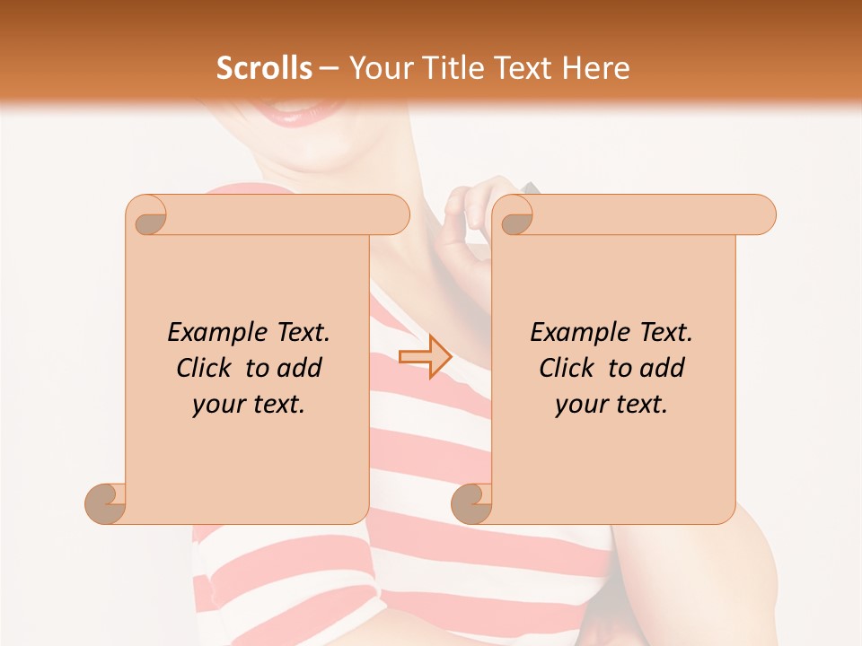 Attractive Brunette Toothy PowerPoint Template