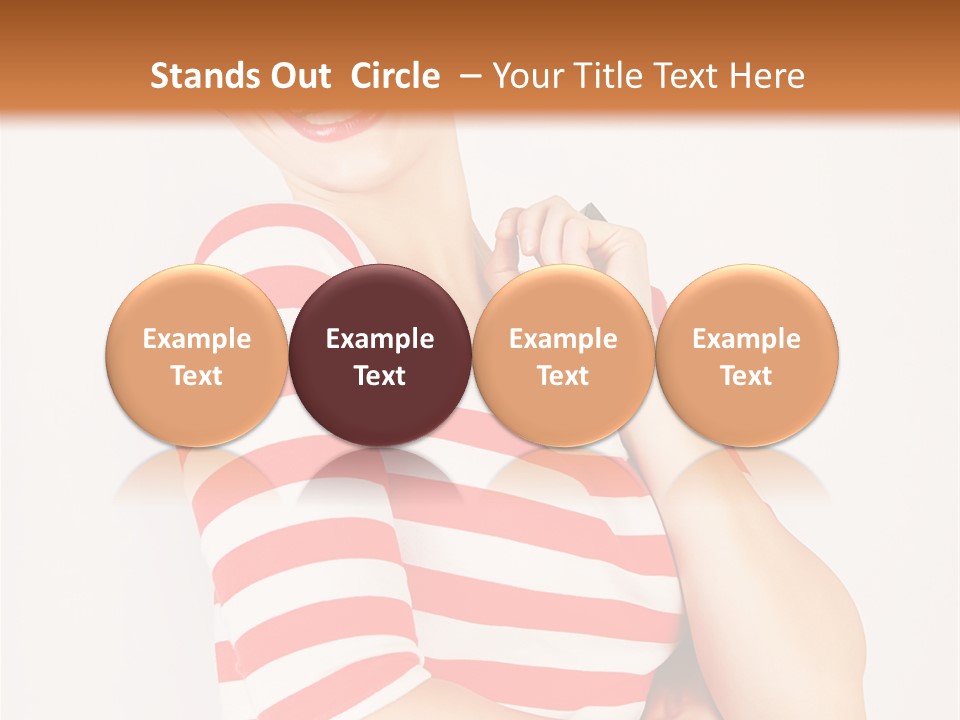 Attractive Brunette Toothy PowerPoint Template