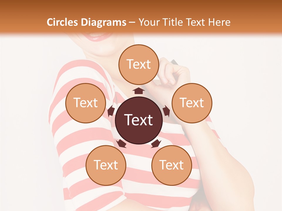 Attractive Brunette Toothy PowerPoint Template