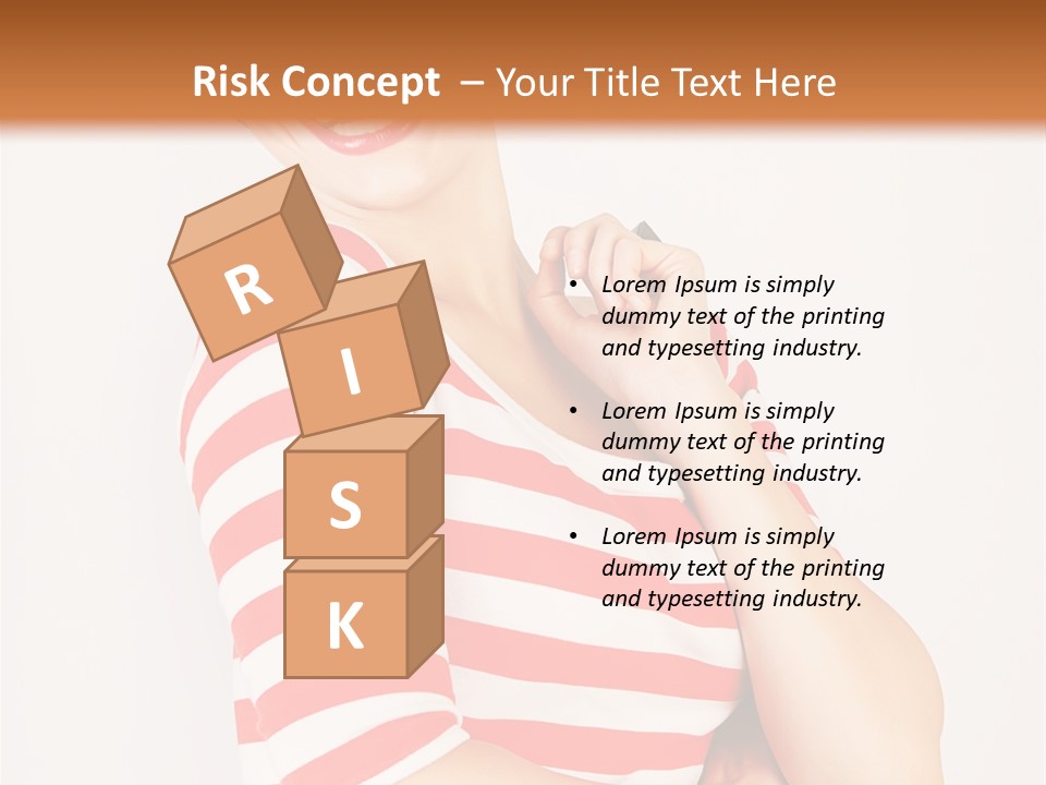 Attractive Brunette Toothy PowerPoint Template