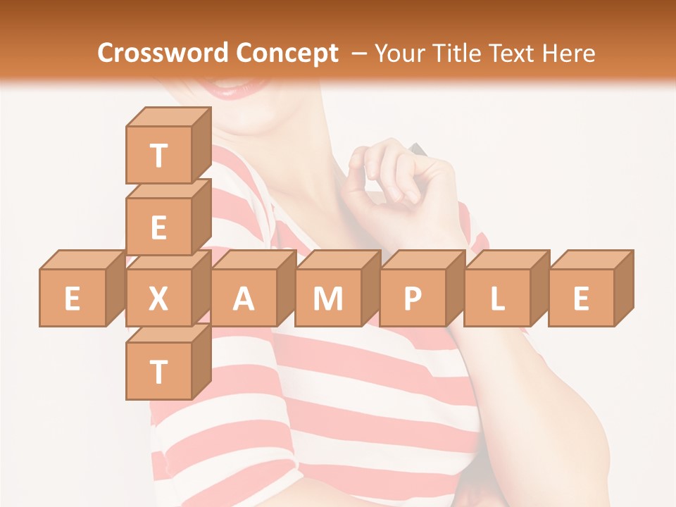 Attractive Brunette Toothy PowerPoint Template