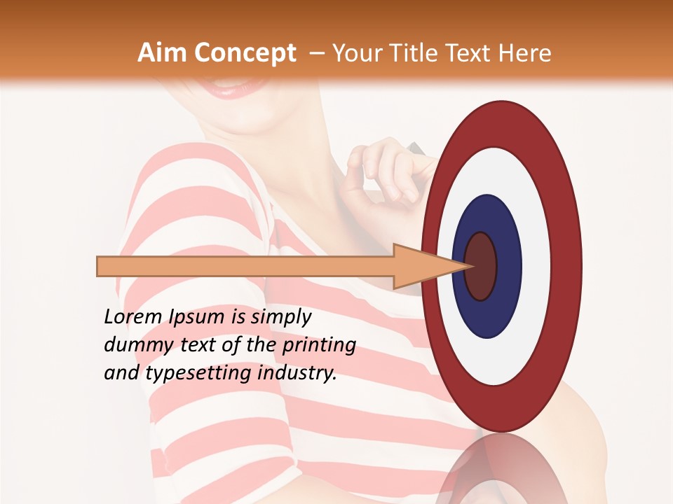 Attractive Brunette Toothy PowerPoint Template