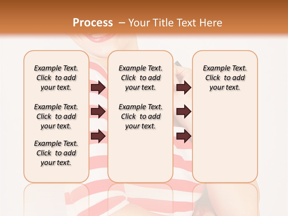 Attractive Brunette Toothy PowerPoint Template
