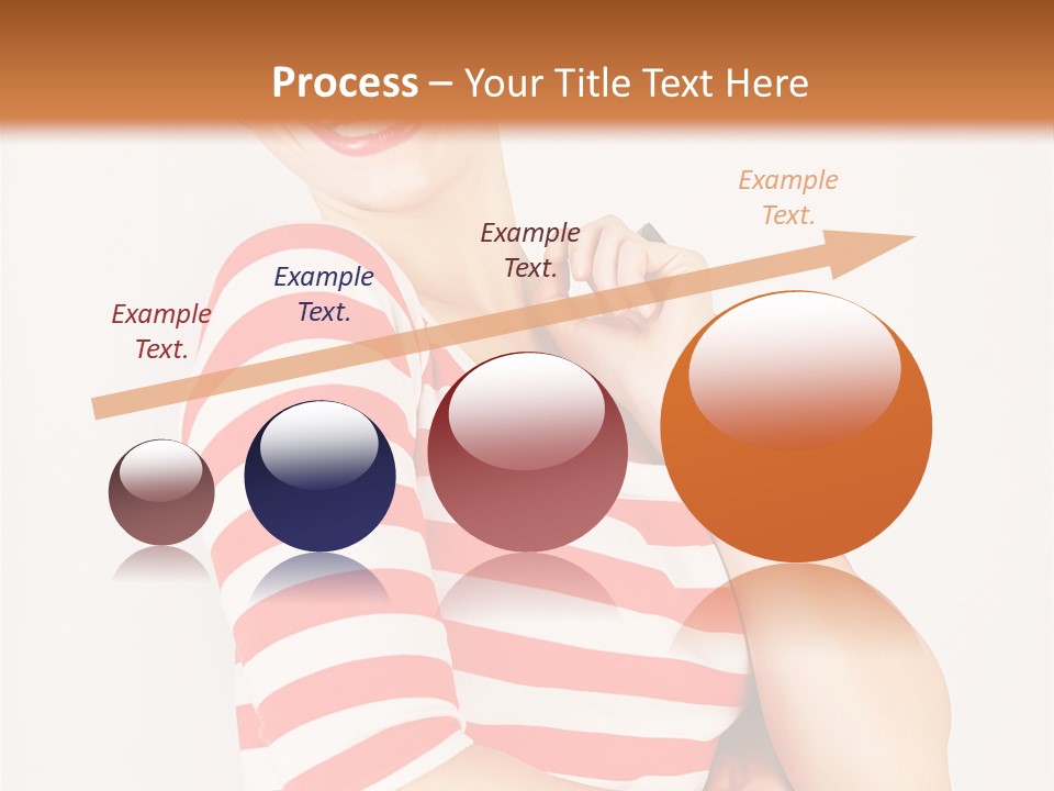 Attractive Brunette Toothy PowerPoint Template