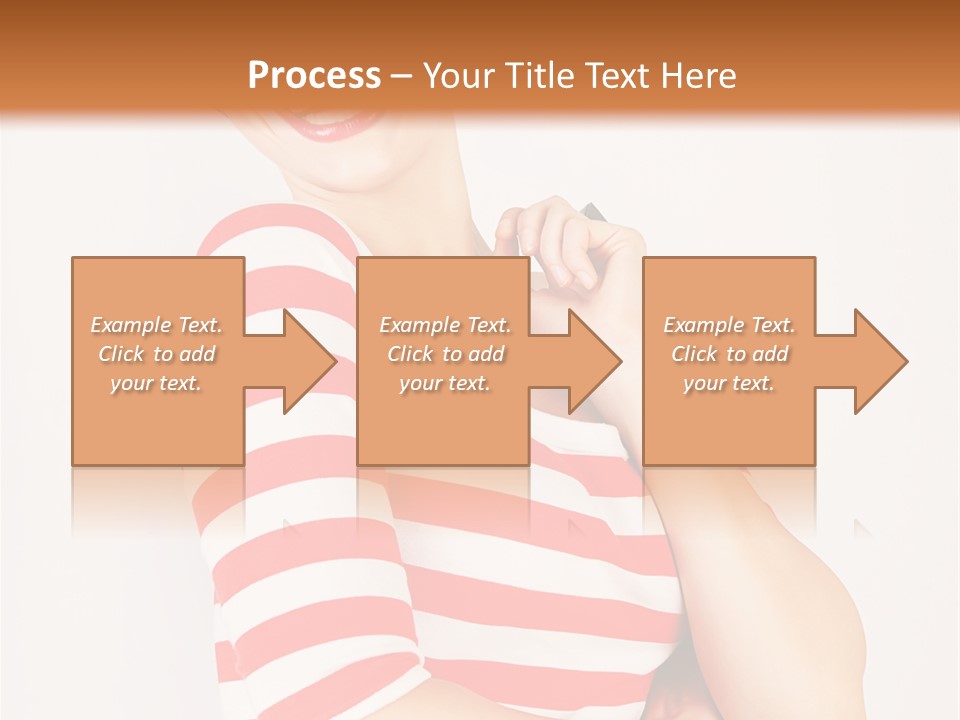 Attractive Brunette Toothy PowerPoint Template