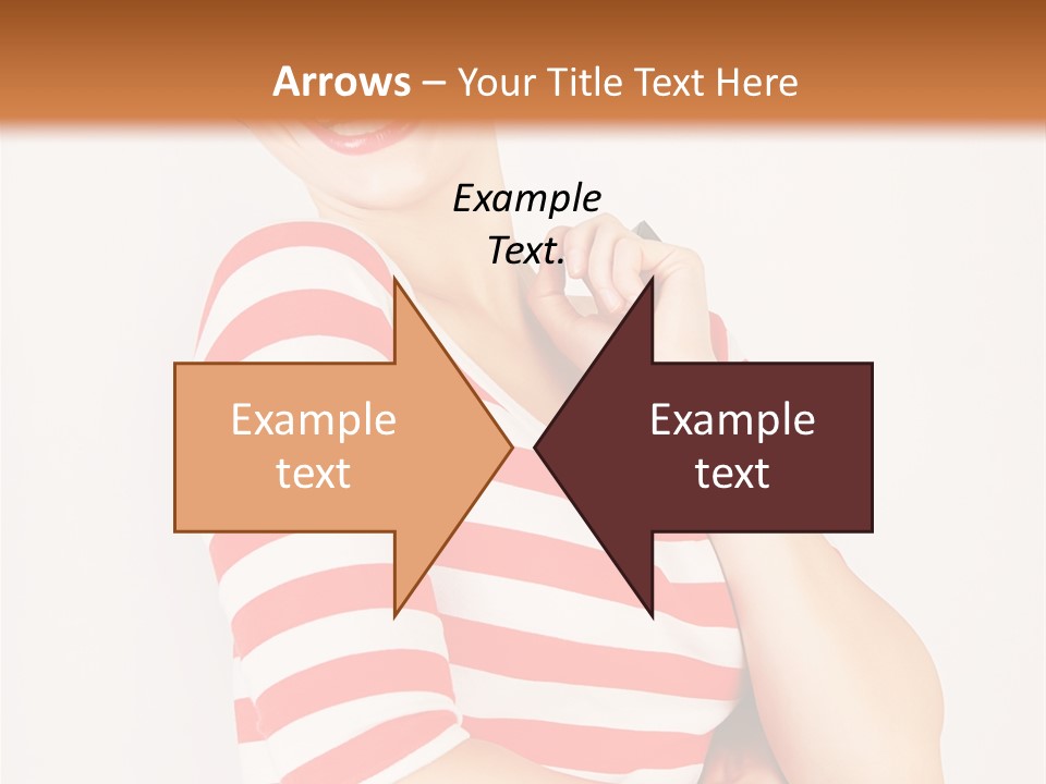 Attractive Brunette Toothy PowerPoint Template