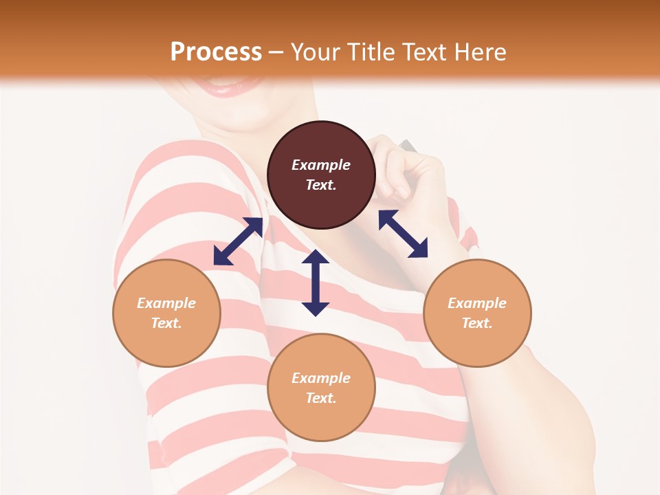 Attractive Brunette Toothy PowerPoint Template
